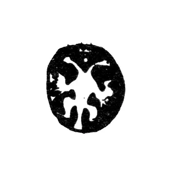 Городское клеймо Москвы 1700-1710 гг. "Двуглавый орел со скипетром и державой"