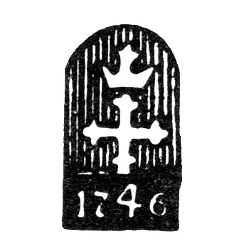 City Hallmark Kostroma 1746 "Cross under Crown"