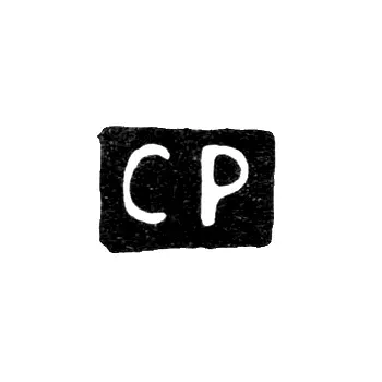 Клеймо пробирного мастера Казани - Рукавишников Спиридон - инициалы "СР" - 1740-1772 гг.