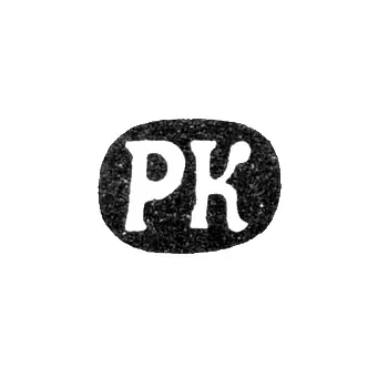 Maker's Mark of Robert Kokhun - Leningrad - initials "RK" - 1874-1883