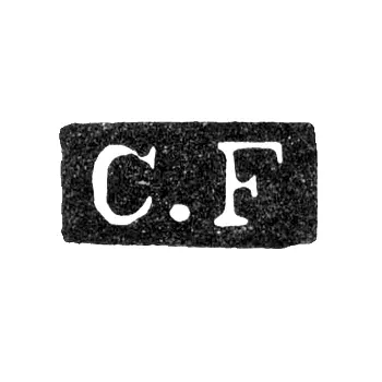 Maker's Mark of Karl Christian Fischer - St. Petersburg - initials "C.F"