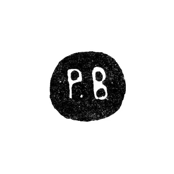 Master's Mark of Rudolf Konstantinovich Weide - St. Petersburg - initials "R.V" - 1874-1915