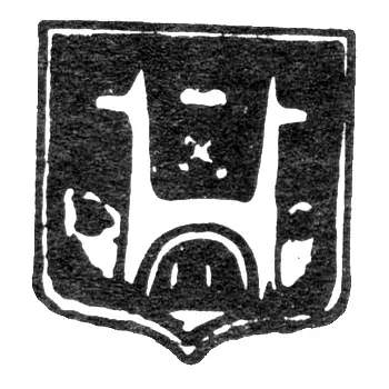 Riga City Hallmark 1843-1896 "Stone Wall"