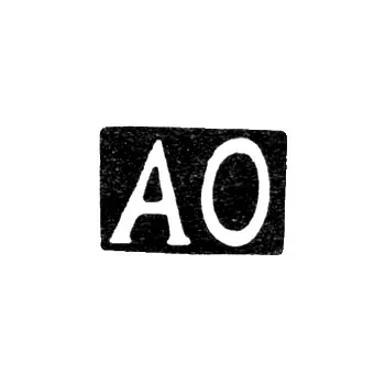 Maker's Mark of Oumarov Abdul - Ordzhonikidze - initials "AO" - 1908-1917