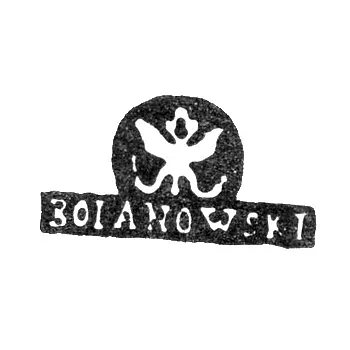 Master's Mark of Karl Boianovsky - St. Petersburg - initials "BOIANOWSKI" and double-headed eagle