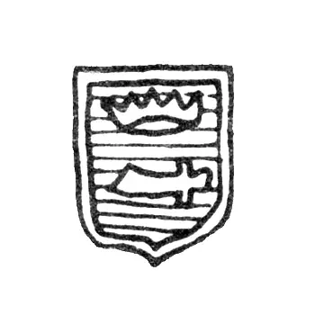 Astrakhan City Hallmark 1843 "Crown with Sword"