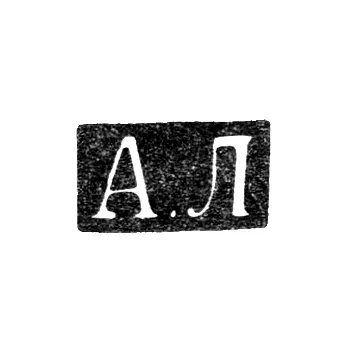 Master's Mark of Alexander Ilyich Lokin - Saint Petersburg - initials "A.L" - 1882-1898