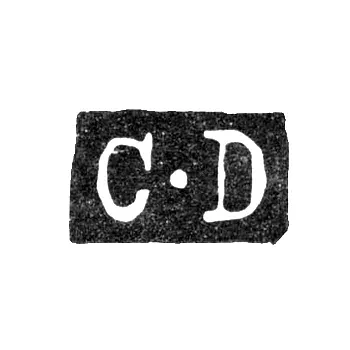 Master's Mark of Duheme Chretien - Leningrad - initials "C-D"