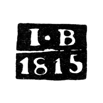 Клеймо пробирного мастера Москвы - Вихляев Иван - инициалы "I-В" - 1802-1818 гг.