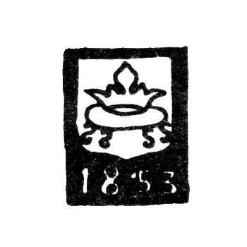 City Hallmark of Kalinin (Tver) 1853 "Crown on a Stand"