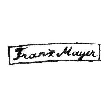 Maker's Mark of Master Franz Mayer - Vilnius - initials "Frank Mauyer" - 1845-1863