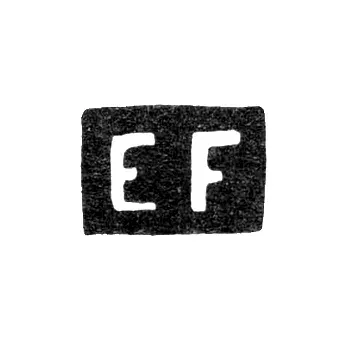 Maker's Mark of Master Ernst Fock - Leningrad - Initials "EF"