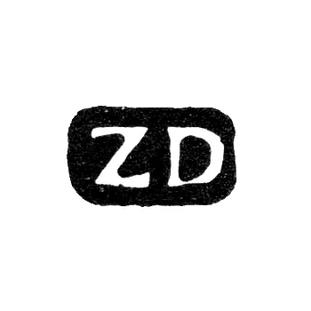 Master's Mark of Zacharias Deichman - Leningrad - Initials "ZD"