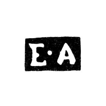 Master's Mark of Antipiev Yegor Antipov - Moscow - initials "E-A" - 1796-1852