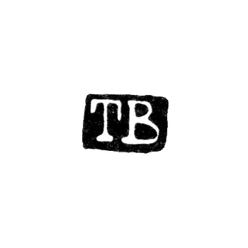 Master's Mark of Boesesen Theodor - Leningrad - Initials "TB"