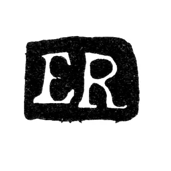 Moscow Assay Master's Mark - Ernst Rukh - Initials "ER" - 1723-1728