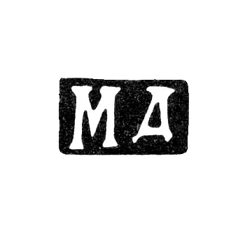 Master's Mark of Dmitriev M. - Moscow - initials "MD" - 1854-1877