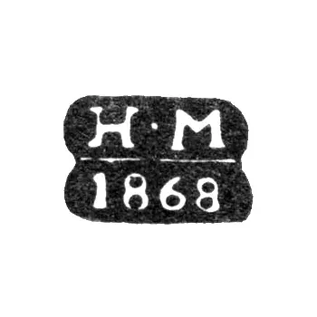 Hallmark of an Unknown St. Petersburg Assay Master - Initials "N-M" - 1868