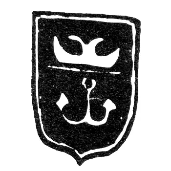 Городское клеймо Одессы 1847-1848 гг. "Двуглавый орел и якорь"