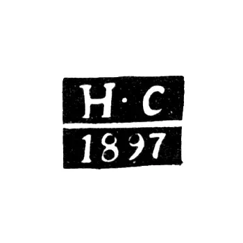 Assay Master's Mark of Vilnius - Nikolai Stradomsky - initials "N-S" - 1897