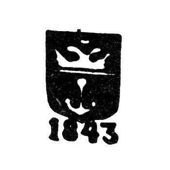 Odessa City Hallmark 1843-1844 "Double-Headed Eagle and Anchor"