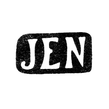 Клеймо мастера Нагель Дитрих Иоганн - Пярну - инициалы "JEN" - 1840-1854 гг.
