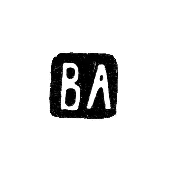 Master's Mark of Agafonov Vasily Semenov - Moscow - initials "VA" - 1895-1917