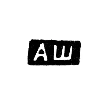 Master's Mark of Shesternin Ananii Pavlinov - Krasnoe Village - Initials "ASh" - 1890s - 1908