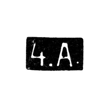 Fourth Moscow Artel - initials "4.A." - after 1908