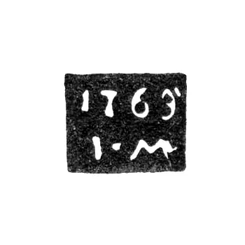 Hallmark of an Unknown Assay Master from Galich - Initials "I-M" - 1769