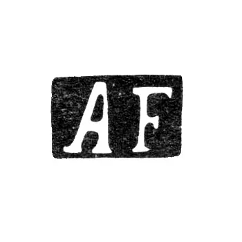 Master's Mark of Forstedt Abraham - Leningrad - Initials "AF"