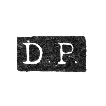 Maker's Mark of Pragst Daniel Fredrik - Leningrad - initials "D.P."