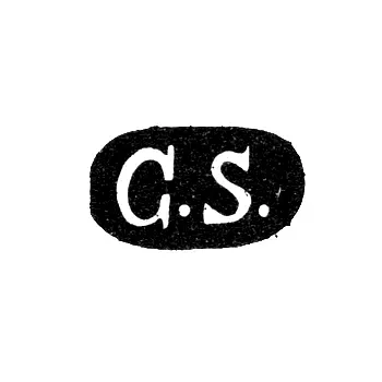 Master's Mark of Simonson Carl Gustav - Leningrad - initials "G.S."