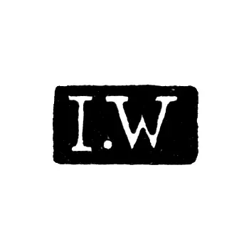 Клеймо мастера Варьюс Иоган - Ленинград - инициалы "I.W"