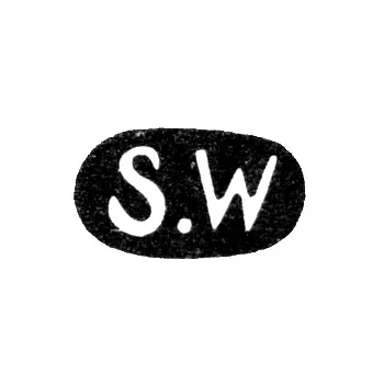 Master's Mark of Stefan Vekev - Leningrad - initials "S.W"