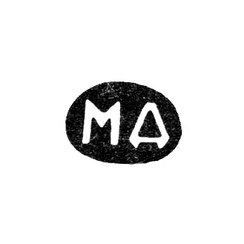 Master's Mark of Dmitriev M. - Moscow - initials "MD" - 1854-1877