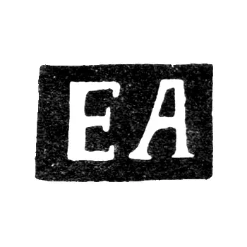 Master's Hallmark of Afanasyev Yefrem Alekseyev - Kaluga - initials "EA" - 1852-1858