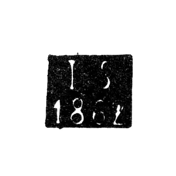 Mark of an Unknown Minsk Assay Master - Initials "IS" - 1862