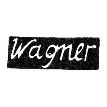 Master's Mark of Wagner K. - Vilnius - initials "Wagner" - 1805-1843