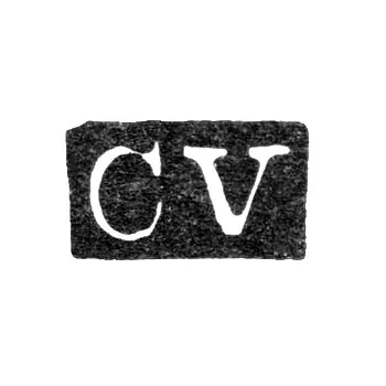 Клеймо мастера Вельш Христиан Андреас - Ленинград - инициалы "CV"