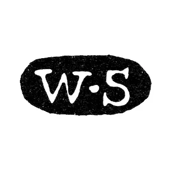 Клеймо мастера Зенгбуш Фридрих Вильгельм - Ленинград - инициалы "W-S"