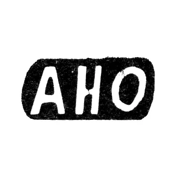 Клеймо мастера Огородников Александр Николаев - с. Красное - инициалы "АНО" - 1898 г.