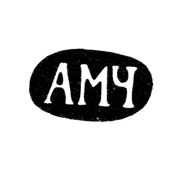 Master's Hallmark of Anton Mikhailovich Chevazrin - Moscow - initials "AMCh-" - 1853-1897