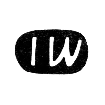 Master's Mark of Velichkovsky Yakov Vakulovich - Kiev - initials "IW" - 1779-1802