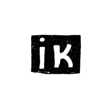 Master's Mark of Ioakim Klishin - Vologda - initials "ik" - 1766-1769