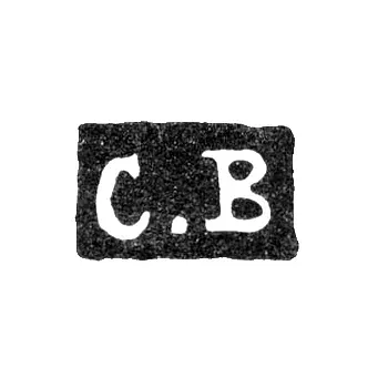 Master's Mark of Karl Boyanovsky - Leningrad - Initials "C.B"