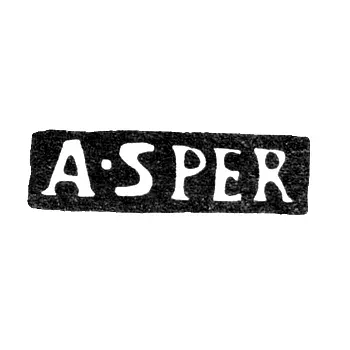 Master's Mark of Adolf Sper - Leningrad - Initials "A-SPER"
