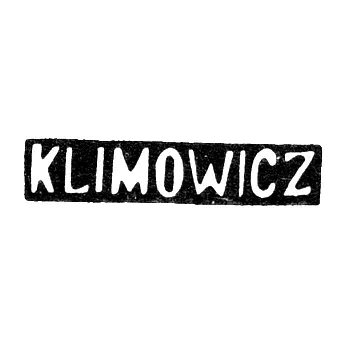 Klimowicz Master's Mark - Grodno - initials "KLIMOWICZ" - 1861-1862