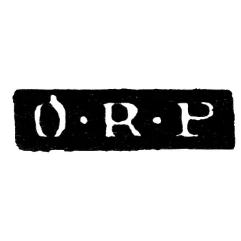 Master's Mark of Pettelius Otto Reinhold - Leningrad - Initials "O-R-P"