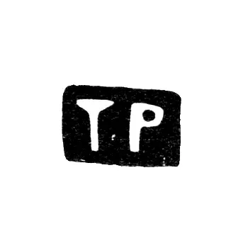 Master's Mark of Timofey Filippovich Rychagov - Moscow - initials "TR" - 1896 - early 20th century